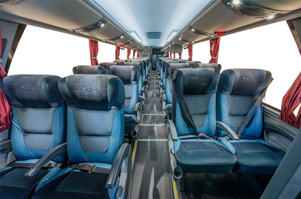 Espaço interno da Empresa de Ônibus de Turismo